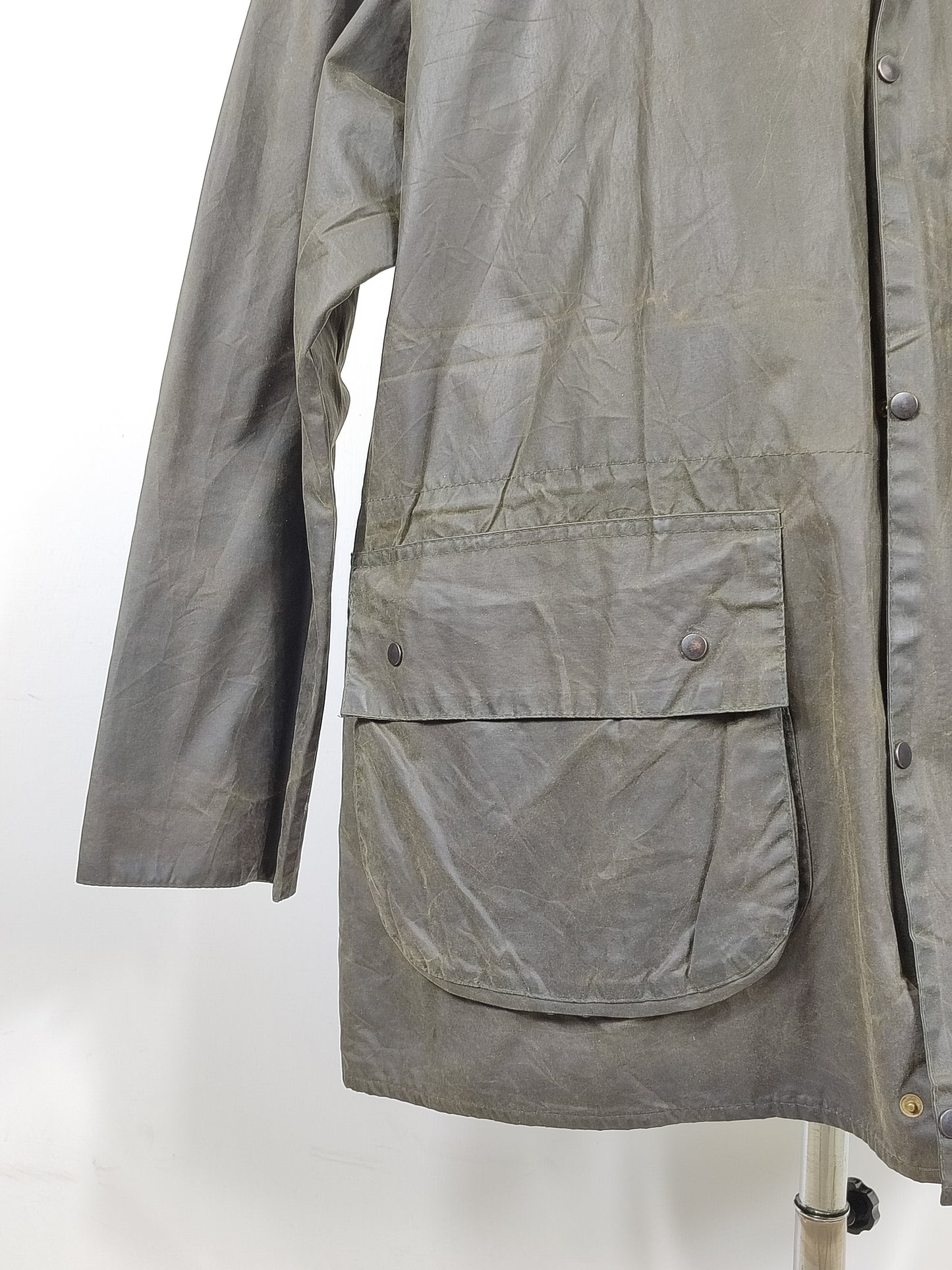 Giacca Barbour verde vintage Durham C40/102 cm- Waxed Durham green jacket Size M