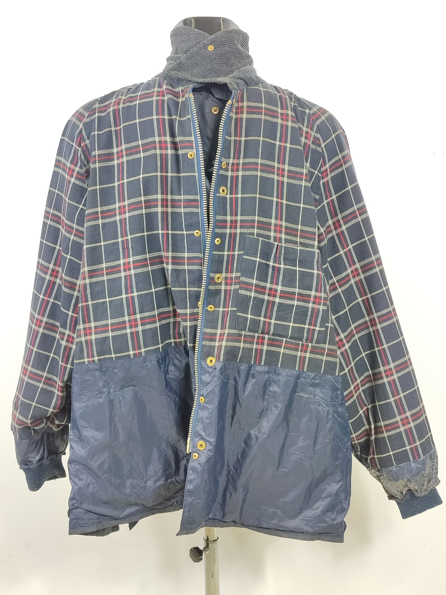 Barbour Giacca Bedale Blu Vintage C52/132 CM XXXL Man Navy Waxed Bedale Jacket XXXL