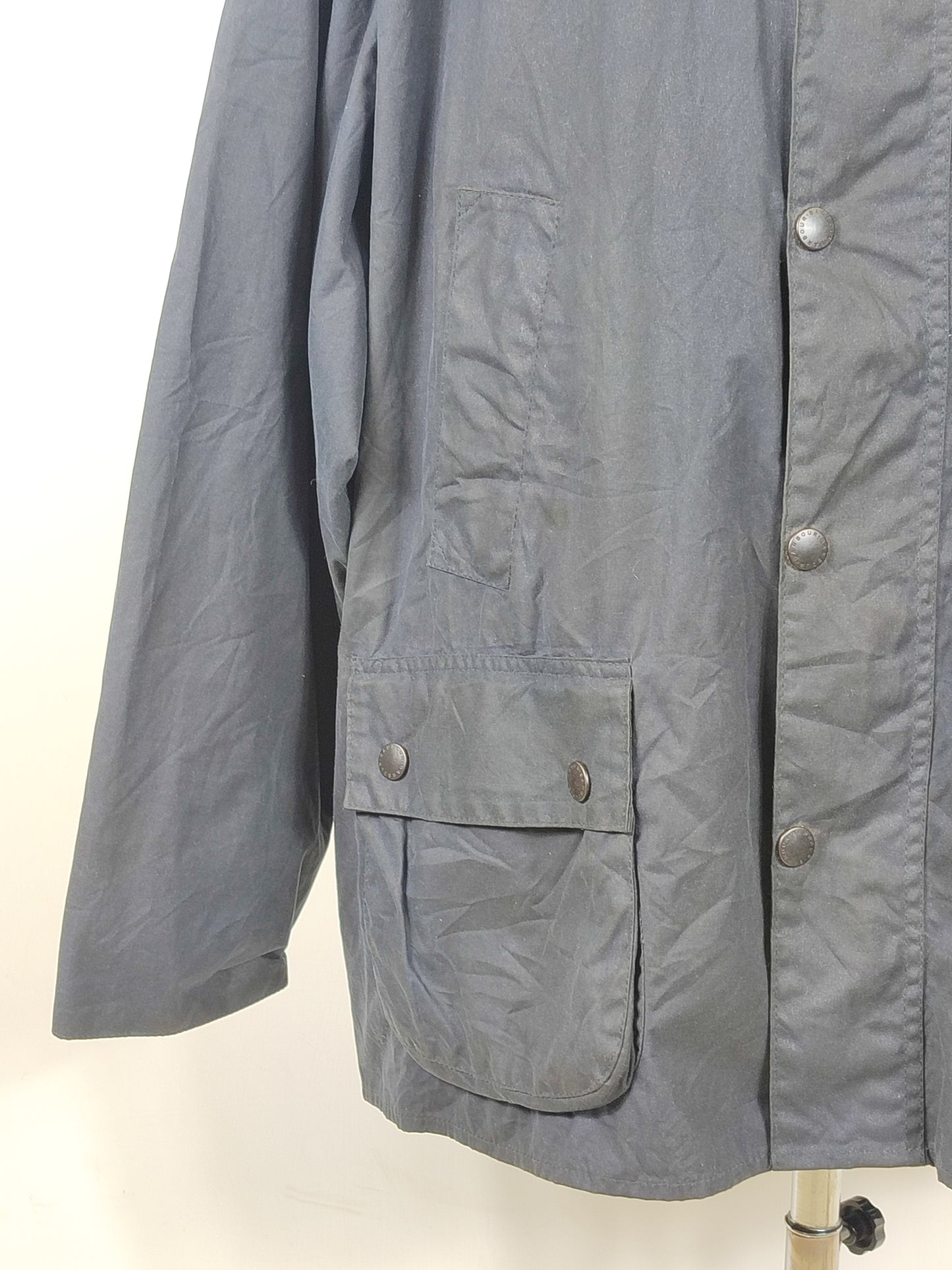Barbour Giacca Bedale Blu Vintage C52/132 CM XXXL Man Navy Waxed Bedale Jacket XXXL