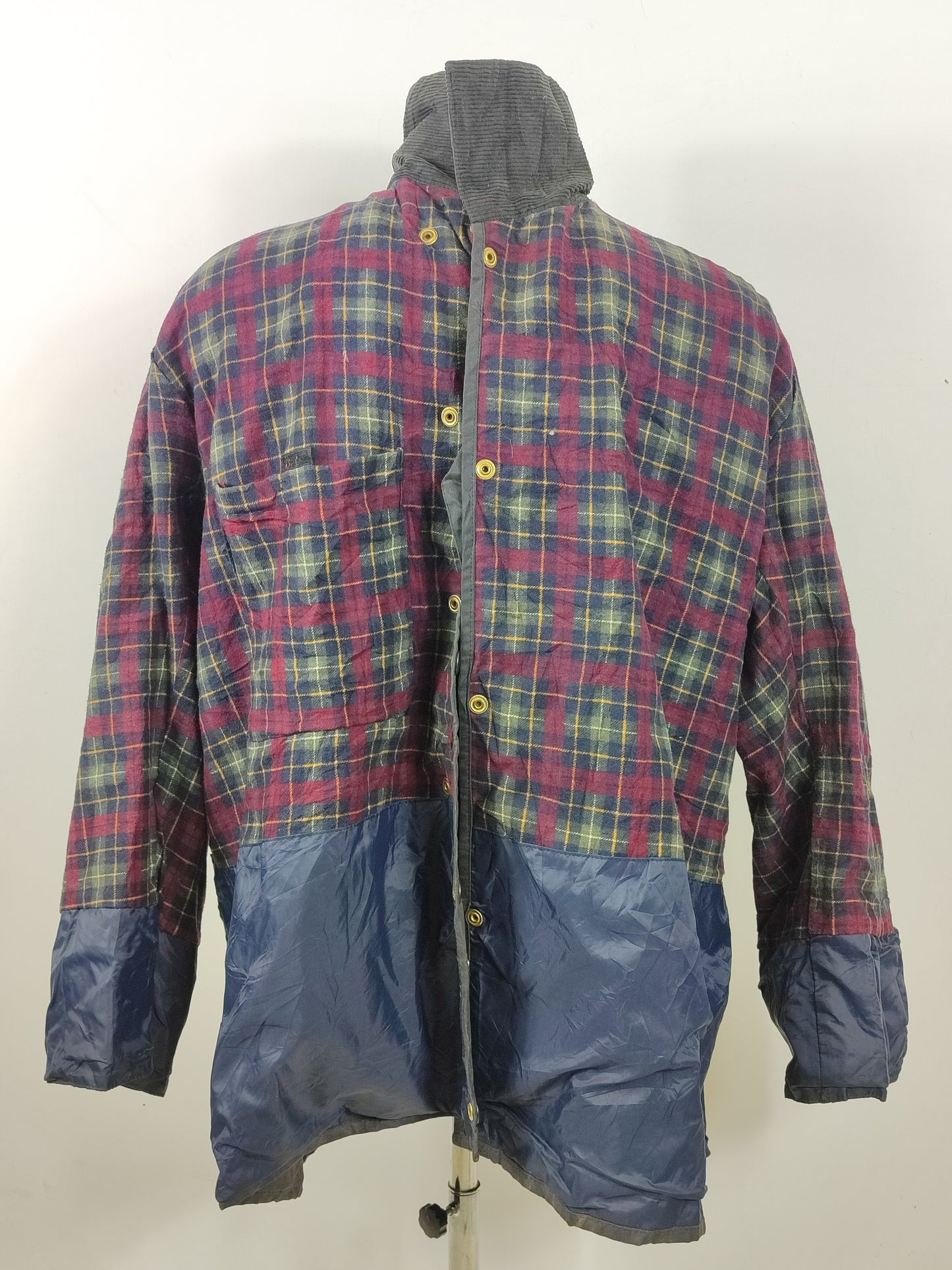 RARO Barbour Backhouse Nero C44/112cm Riding short Black Wax Jacket Size XLarge