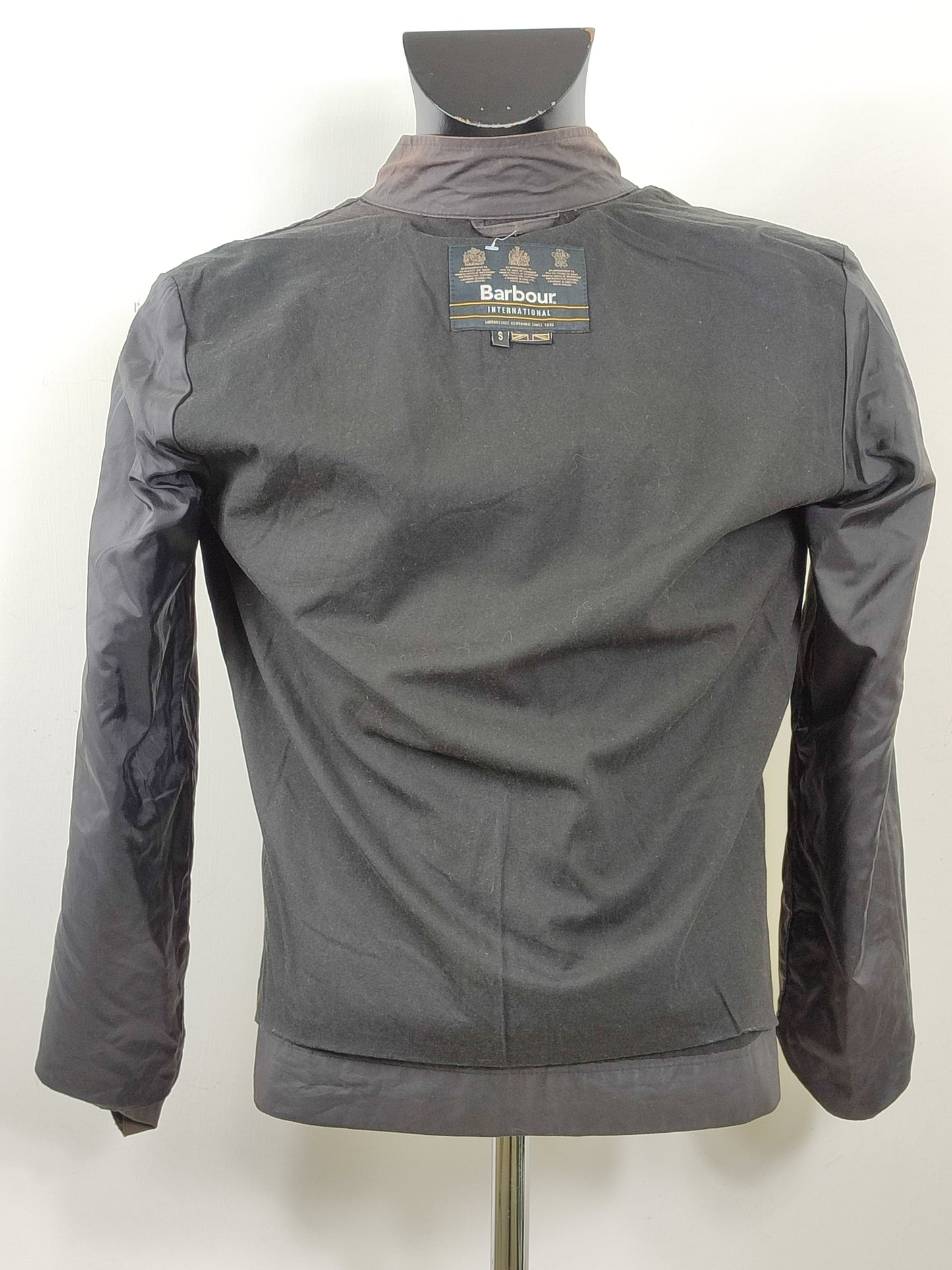 Giacca Barbour International corta nera Small-Black Casual Cager Short Jacket Size S