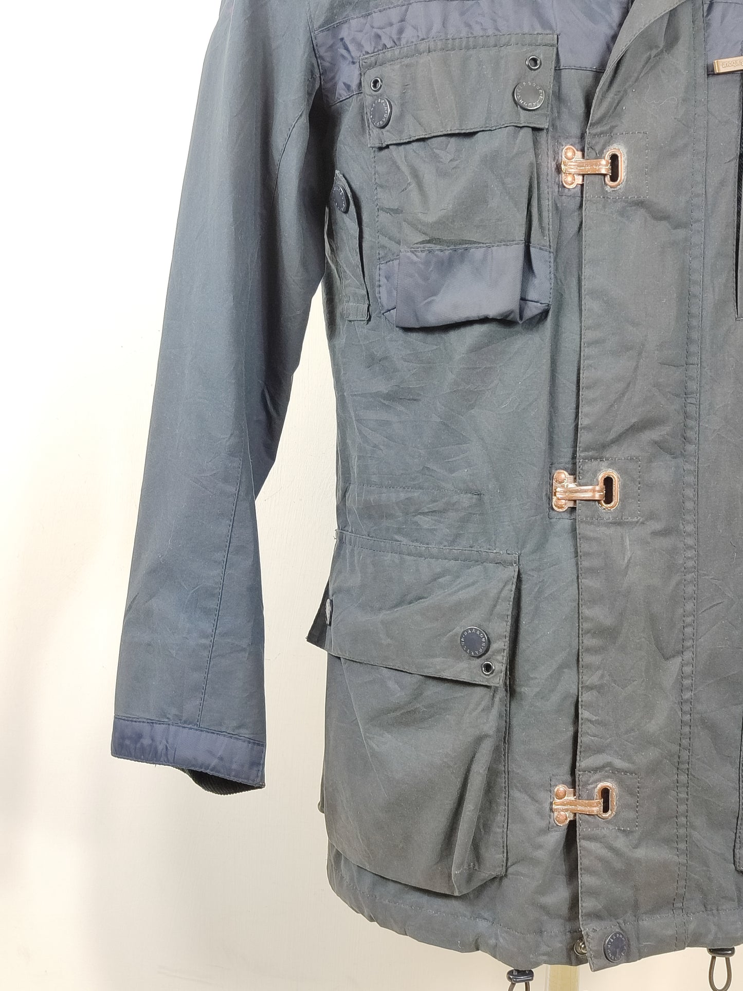 Giacca Barbour blu da uomo Small Masthead - Man Navy Masthead wax jacket size Small