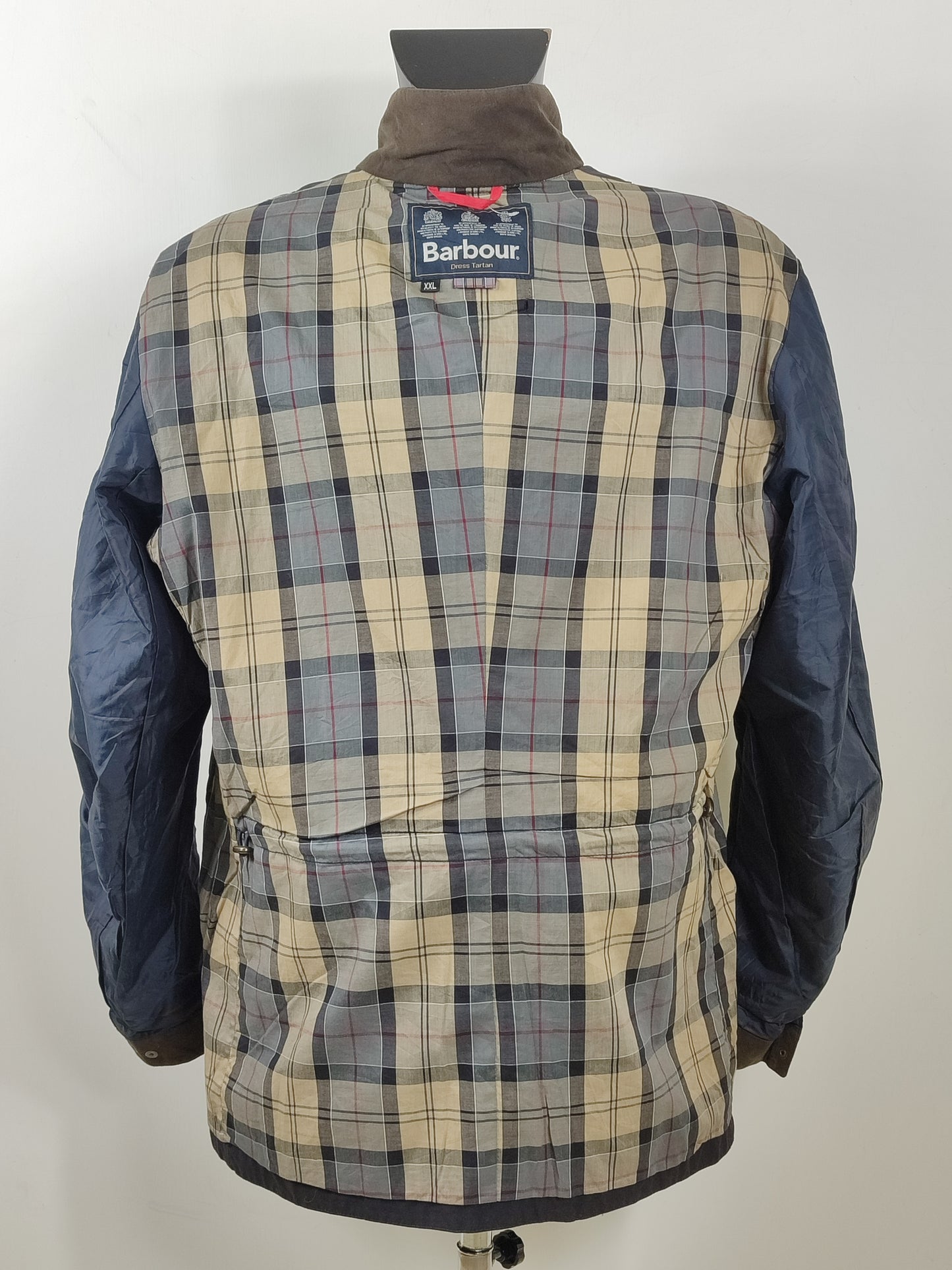 Giacca Uomo Barbour Kenmore Blu XXL- Man Navy Wax Kenmore Jacket Jacket Size XXL