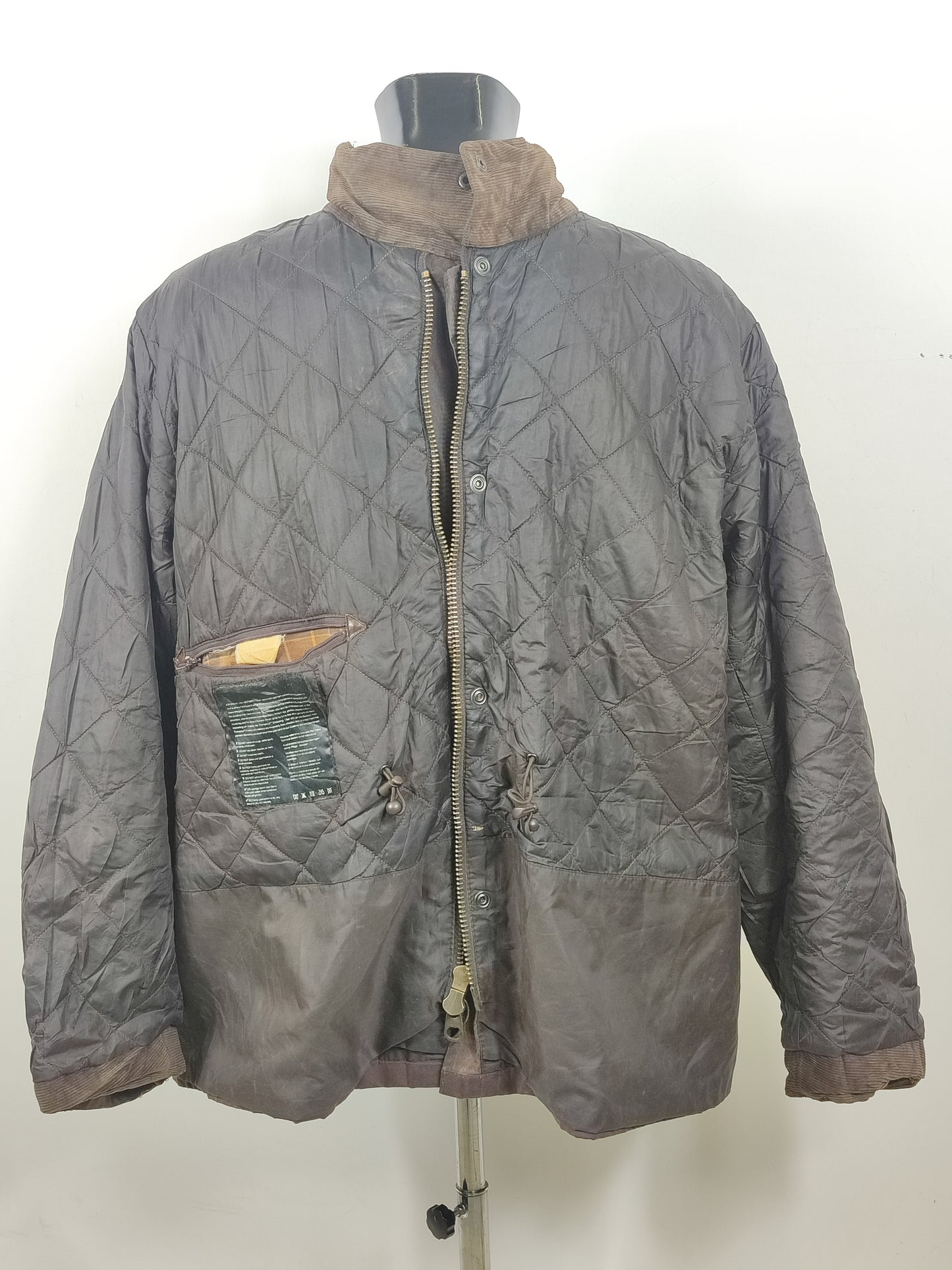 Barbour Giacca uomo marrone XXL Sapper Jacket Brown Man Waxed Sapper Jacket Size XXL