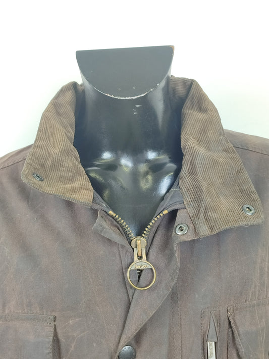 Barbour Giacca uomo marrone XXL Sapper Jacket Brown Man Waxed Sapper Jacket Size XXL