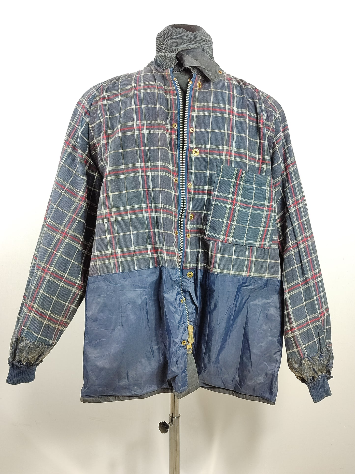 Barbour Bedale Uomo Vintage Blu C48/122cm Man Bedale waxed Navy jacket Size XL