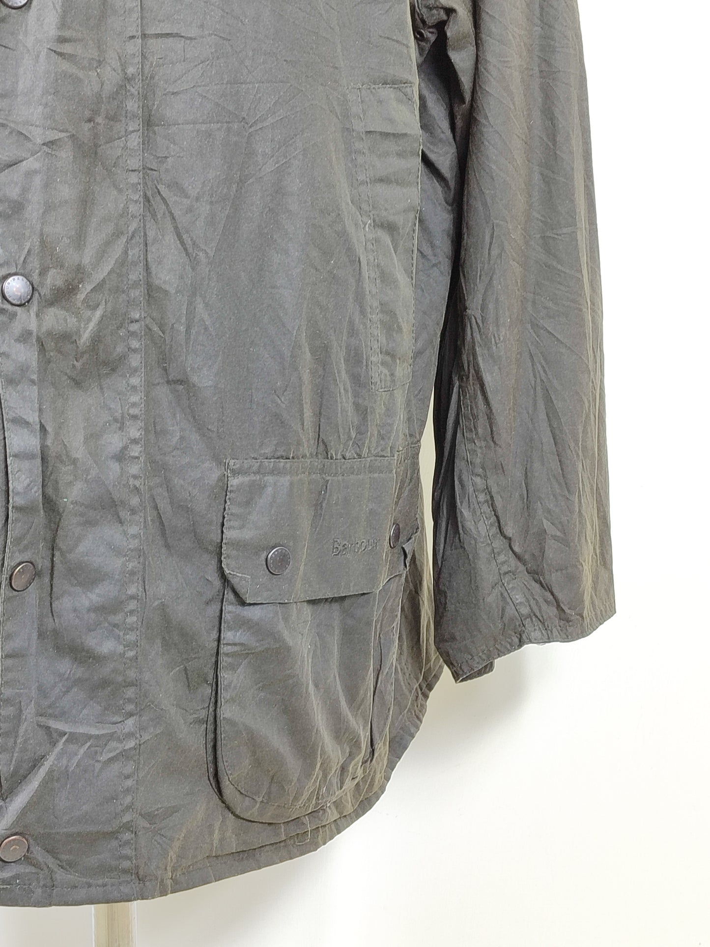 Giacca Barbour Cerata Verde Uomo XXLarge Man Beaumont Green Wax Light Jacket Size 2xL