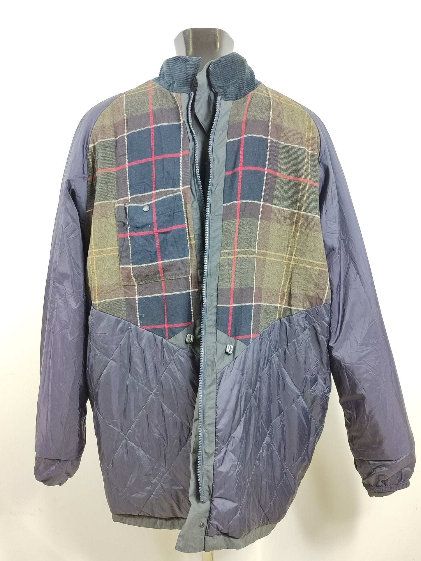 Barbour Giacca da Uomo Impermeabile blu 3XL Man Navy Waterproof Woodfold Jacket XXXL