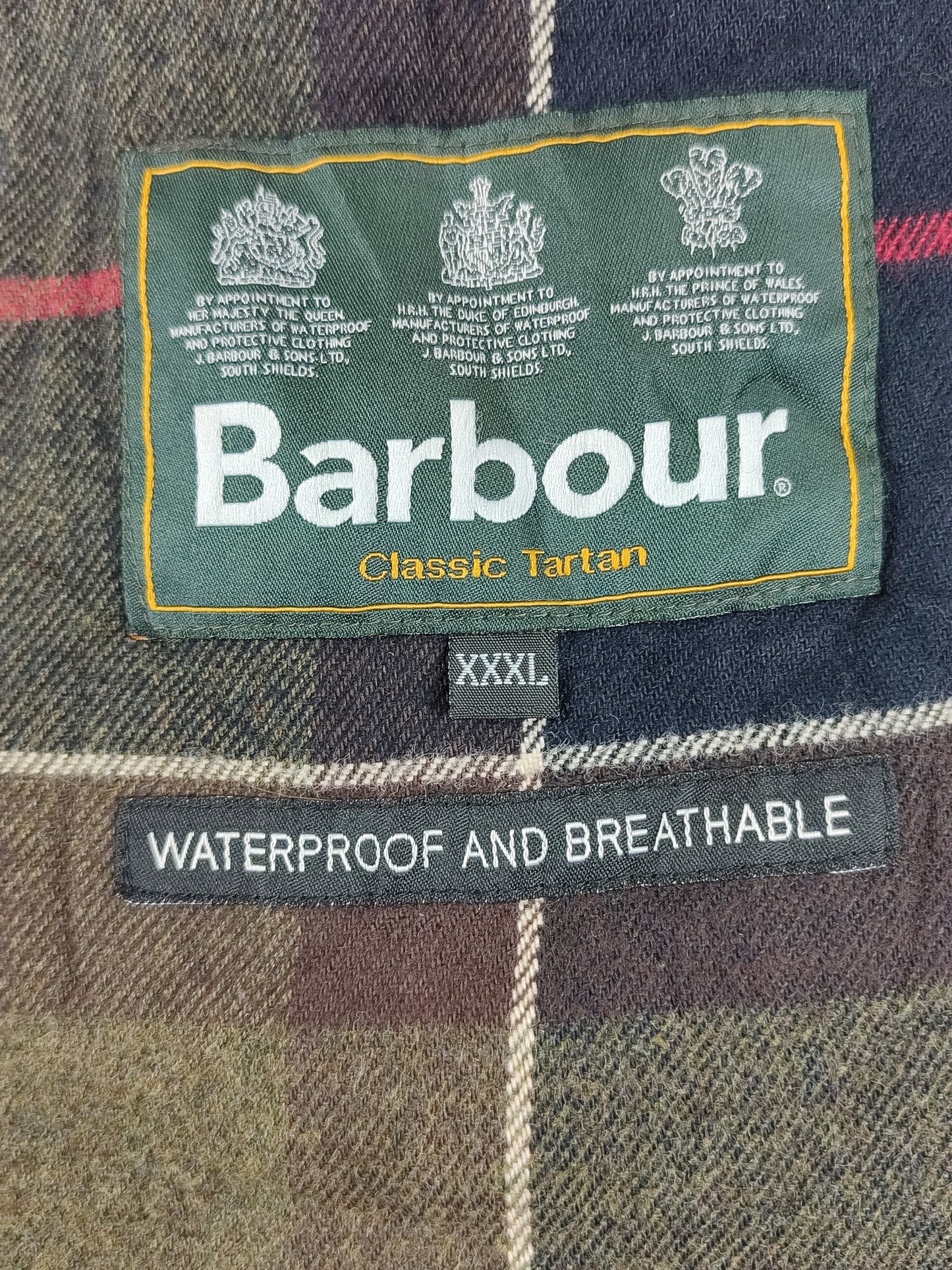 Barbour Giacca da Uomo Impermeabile blu 3XL Man Navy Waterproof Woodfold Jacket XXXL