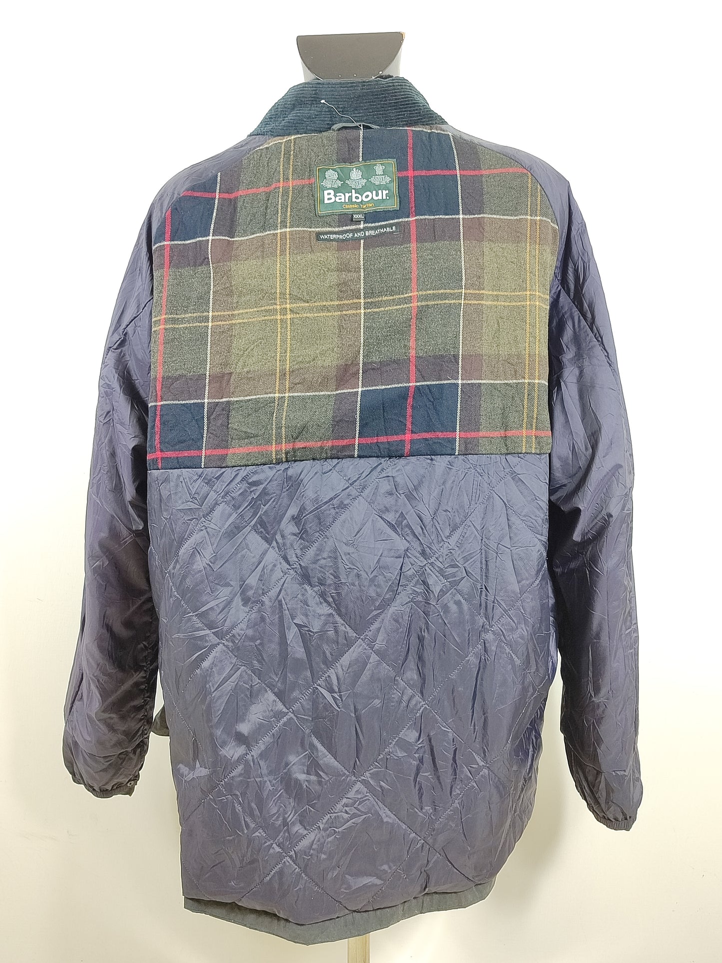 Barbour Giacca da Uomo Impermeabile blu 3XL Man Navy Waterproof Woodfold Jacket XXXL