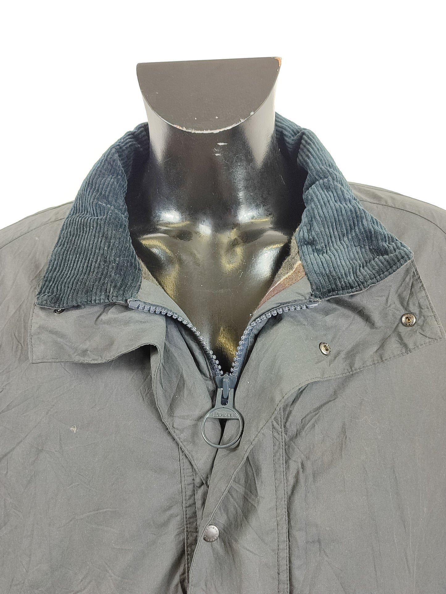 Barbour Giacca da Uomo Impermeabile blu 3XL Man Navy Waterproof Woodfold Jacket XXXL