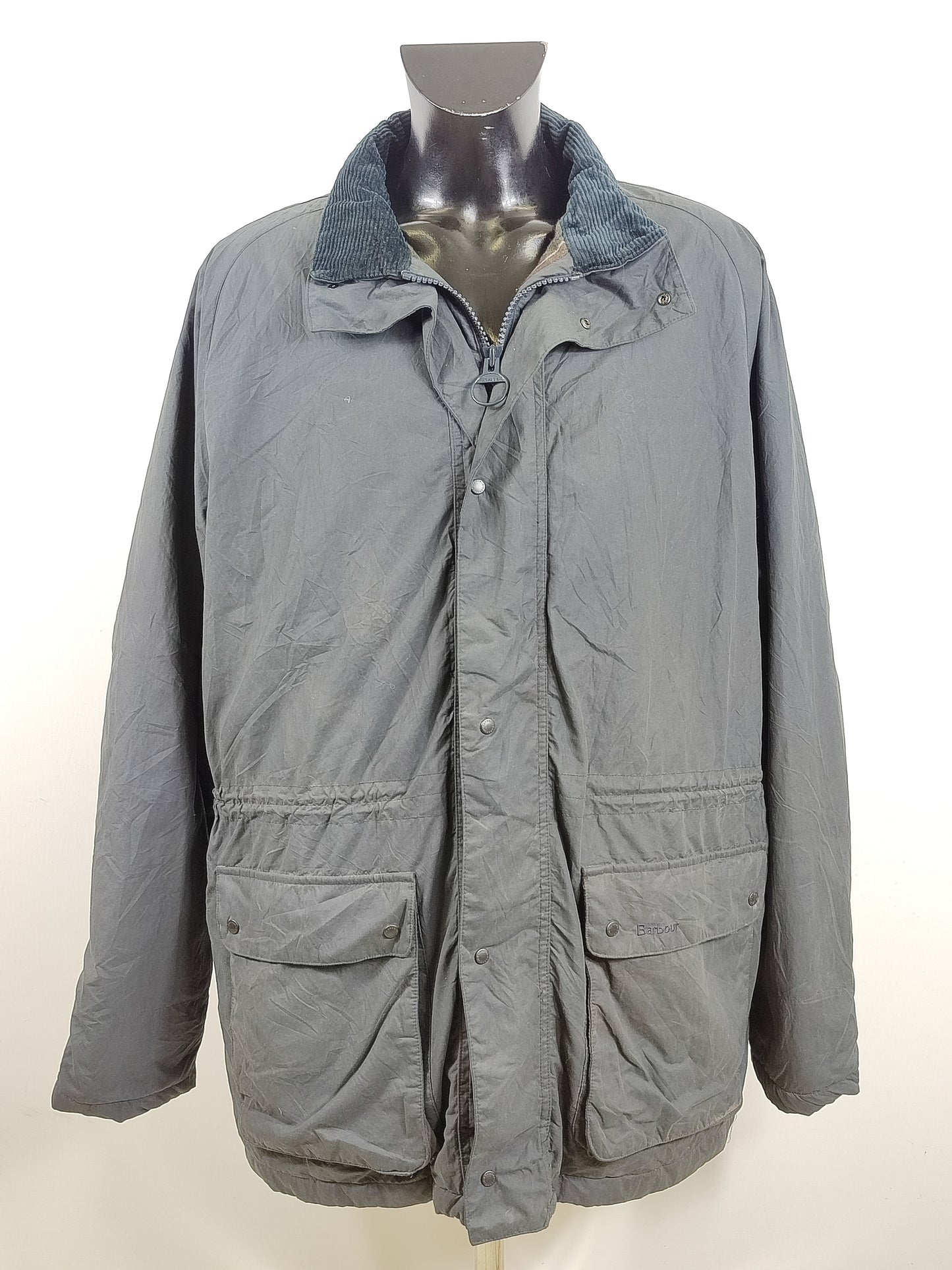 Barbour Giacca da Uomo Impermeabile blu 3XL Man Navy Waterproof Woodfold Jacket XXXL