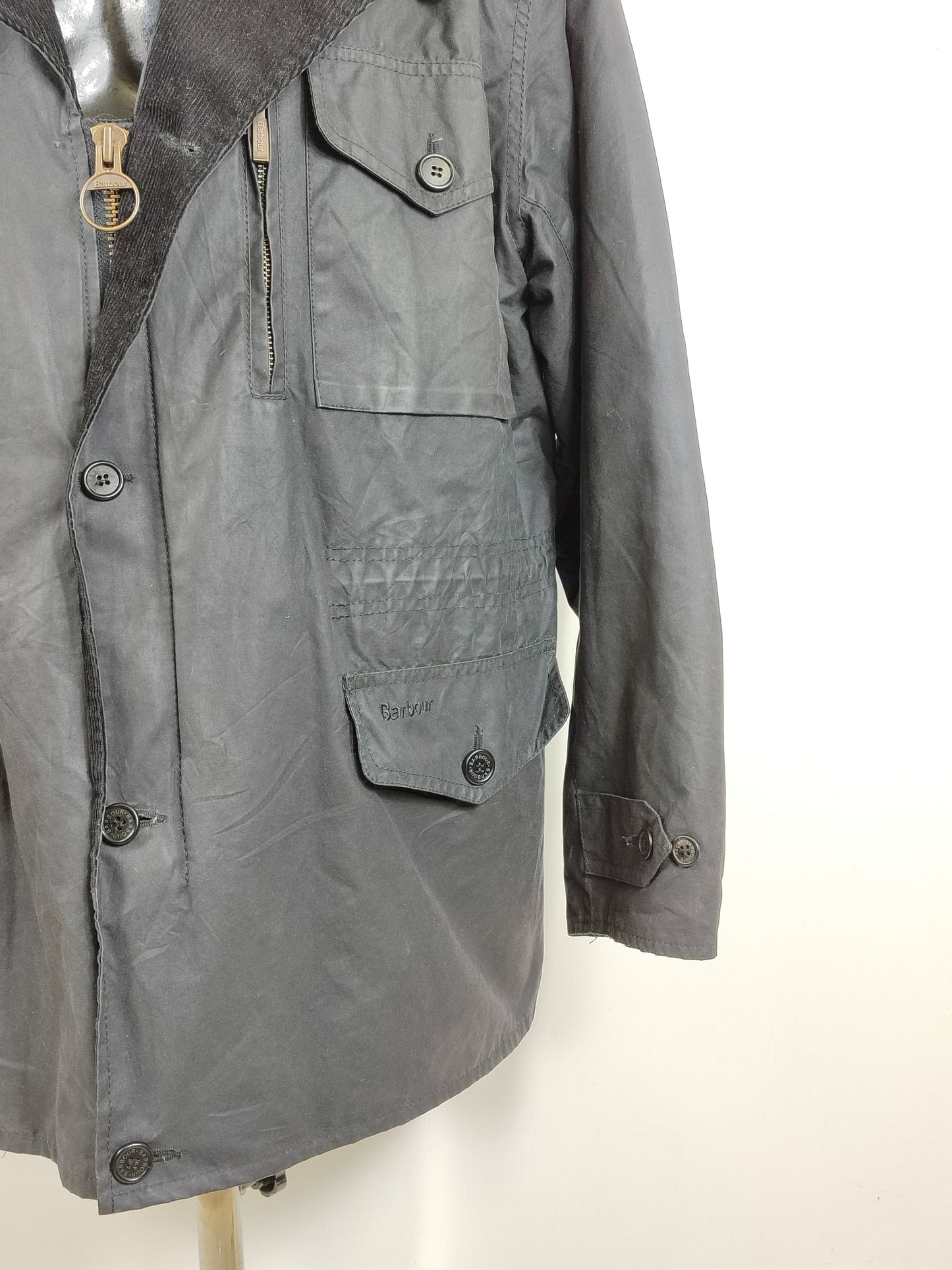 Giacca Barbour da uomo nera cerata Terrier XL - Man Black Wax Terrier Jacket size XL