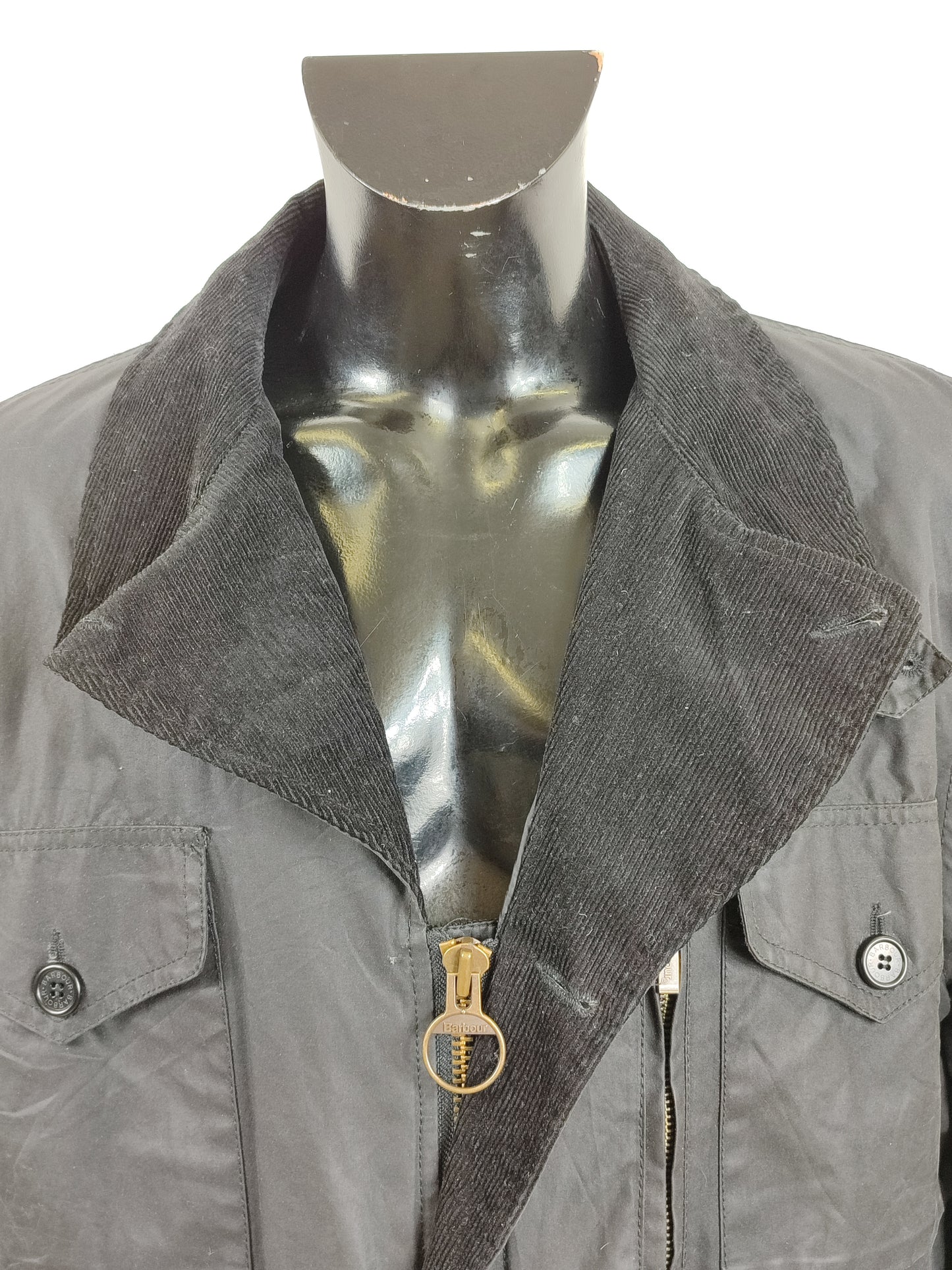Giacca Barbour da uomo nera cerata Terrier XL - Man Black Wax Terrier Jacket size XL