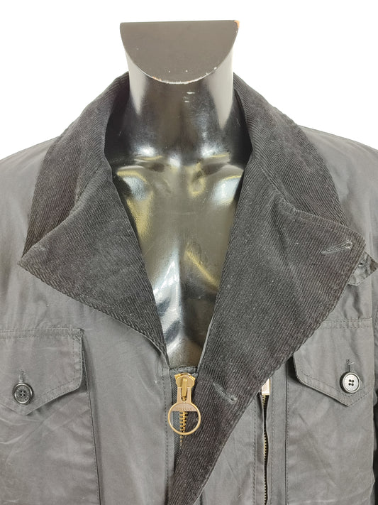 Giacca Barbour da uomo nera cerata Terrier XL - Man Black Wax Terrier Jacket size XL