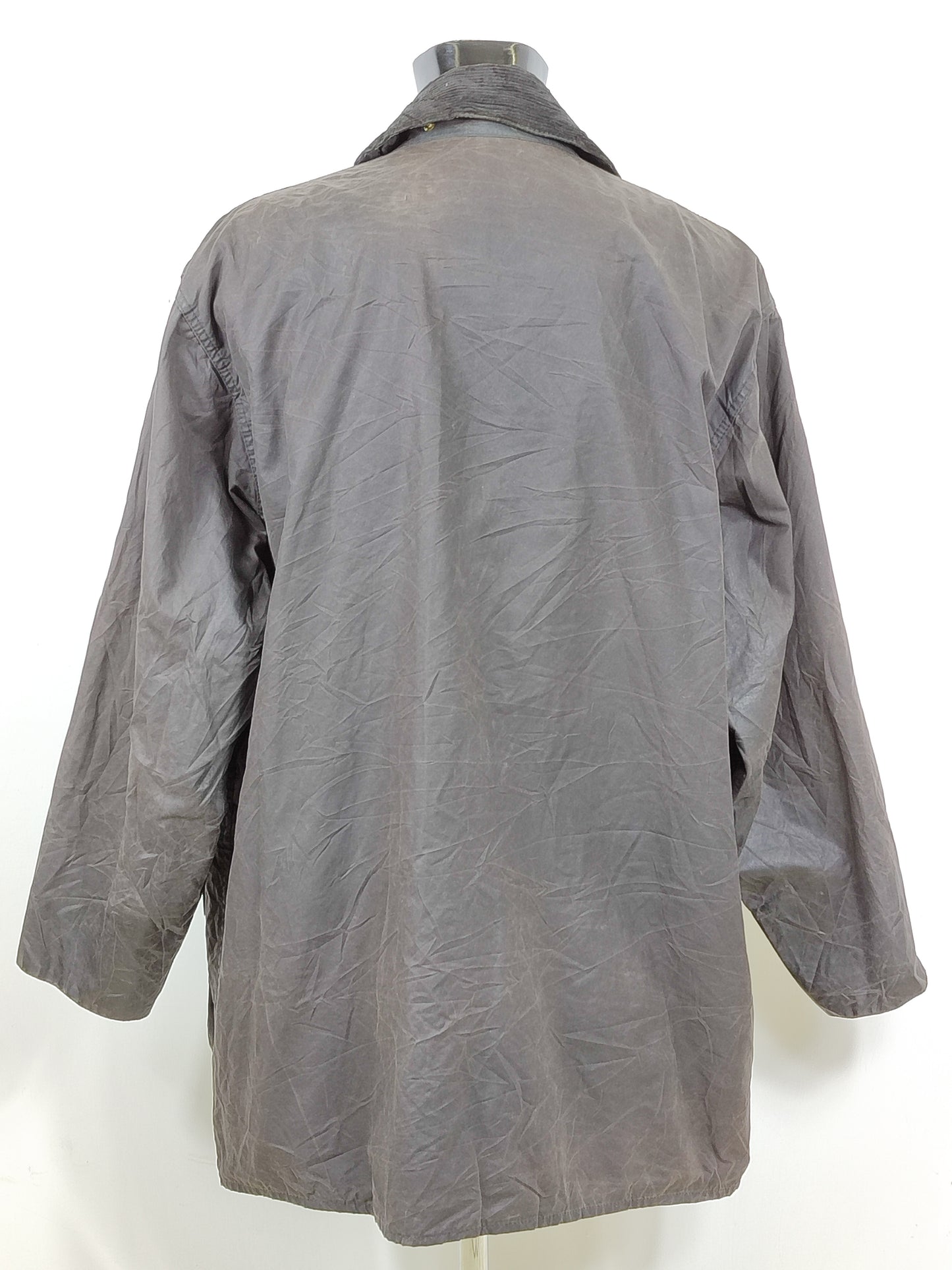 RARO Giacca Barbour Border Nero C58/147 cm XL - SAMPLE Black Wax Border Coat Size c58