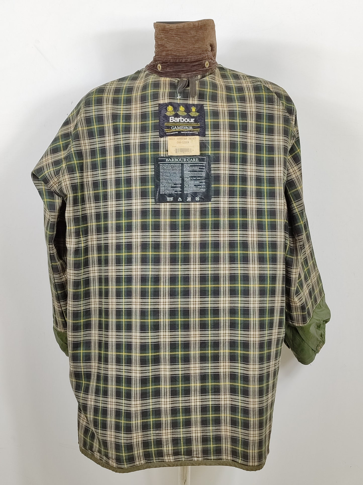Barbour Gamefair Verde C48/122 cm Green Wax Vintage Gamefair Vintage Jacket  Size XXL