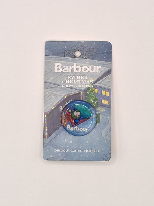 Spilla Barbour Babbo Natale - Father Christmas Pin