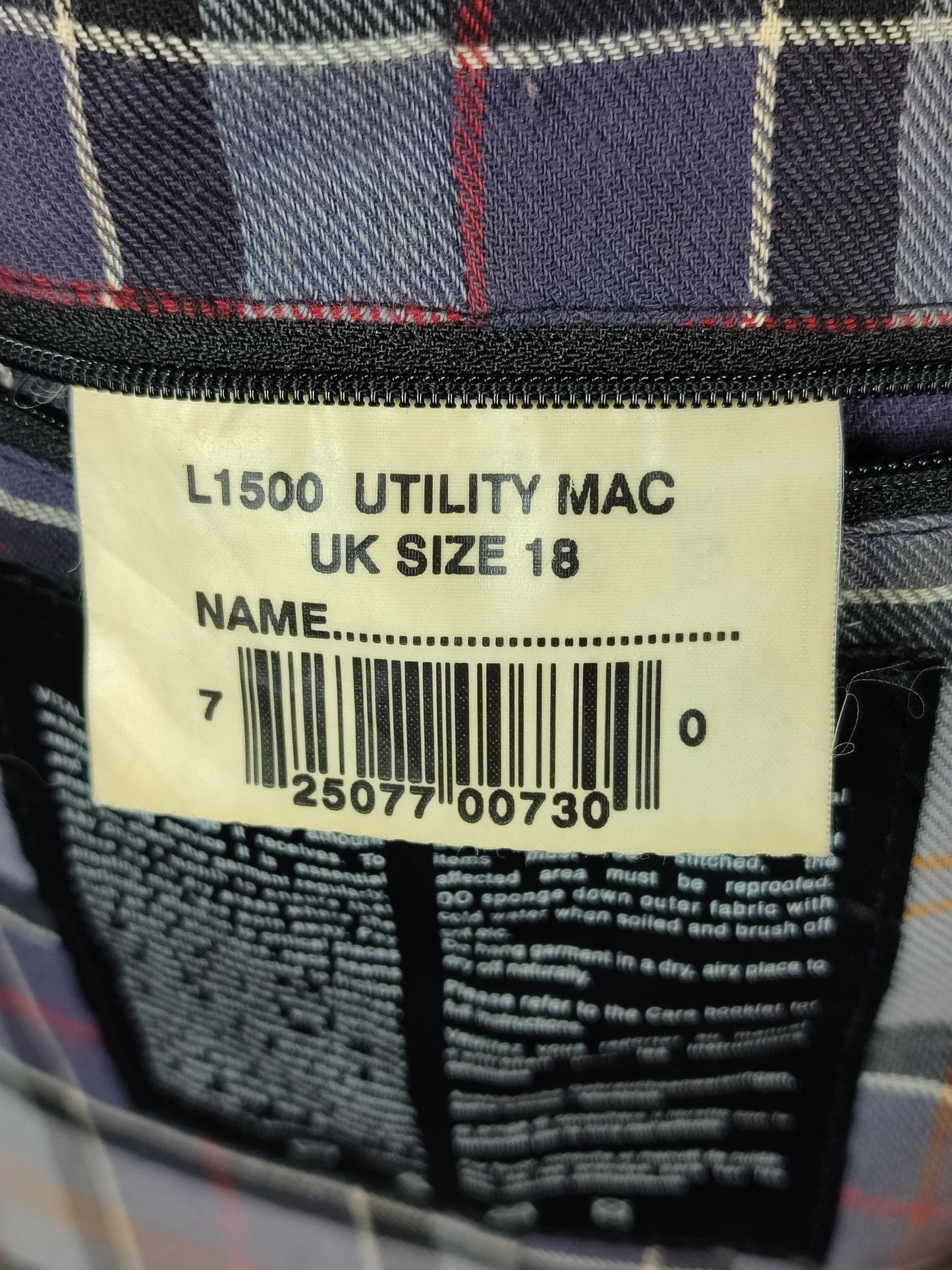 Giacca Barbour Unisex con cintura nera utility mac UK18 tg.48 - Black Waxed Utility Mac Jacket UK18