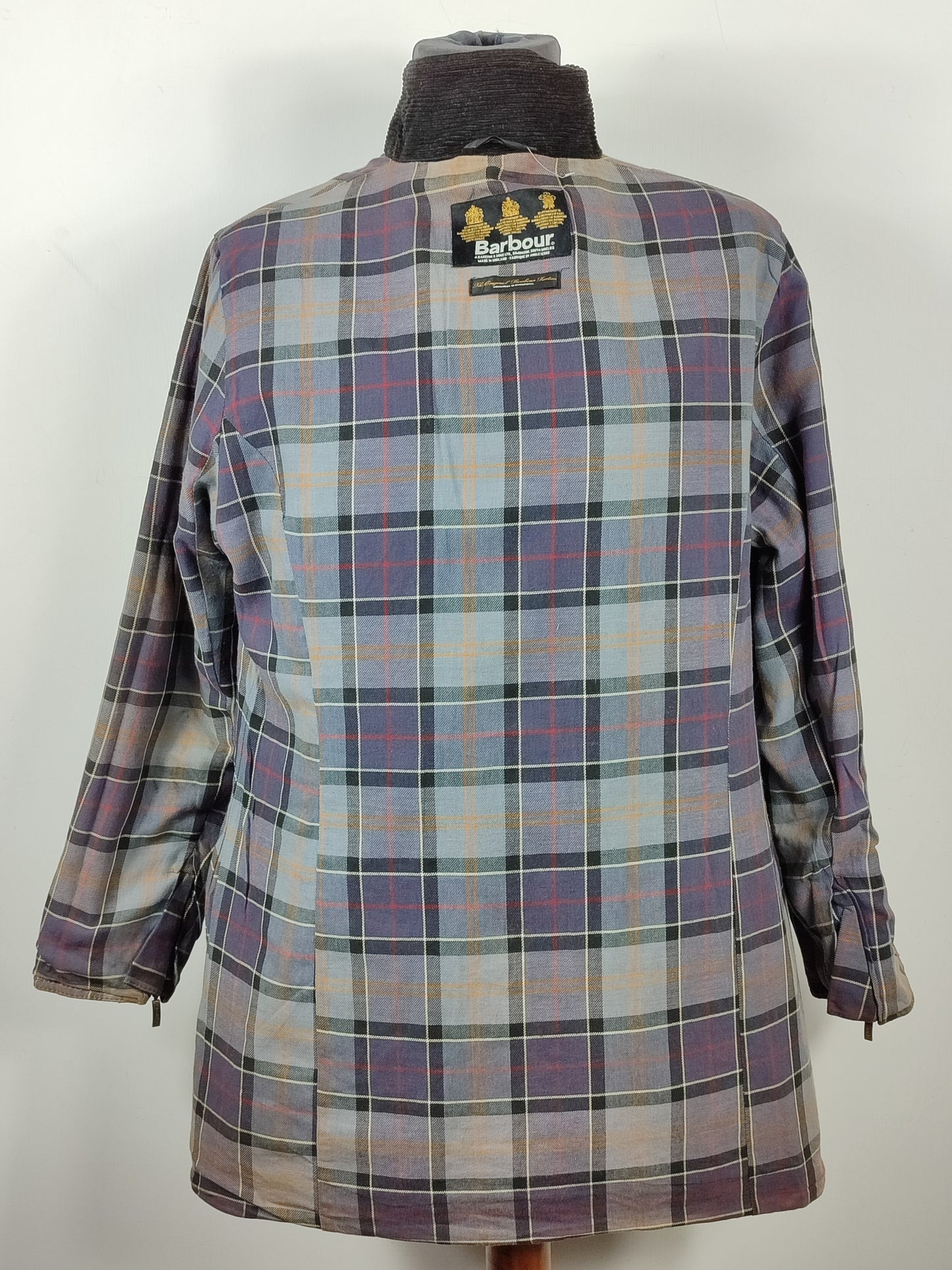 Giacca Barbour Unisex con cintura nera utility mac UK18 tg.48 - Black Waxed Utility Mac Jacket UK18