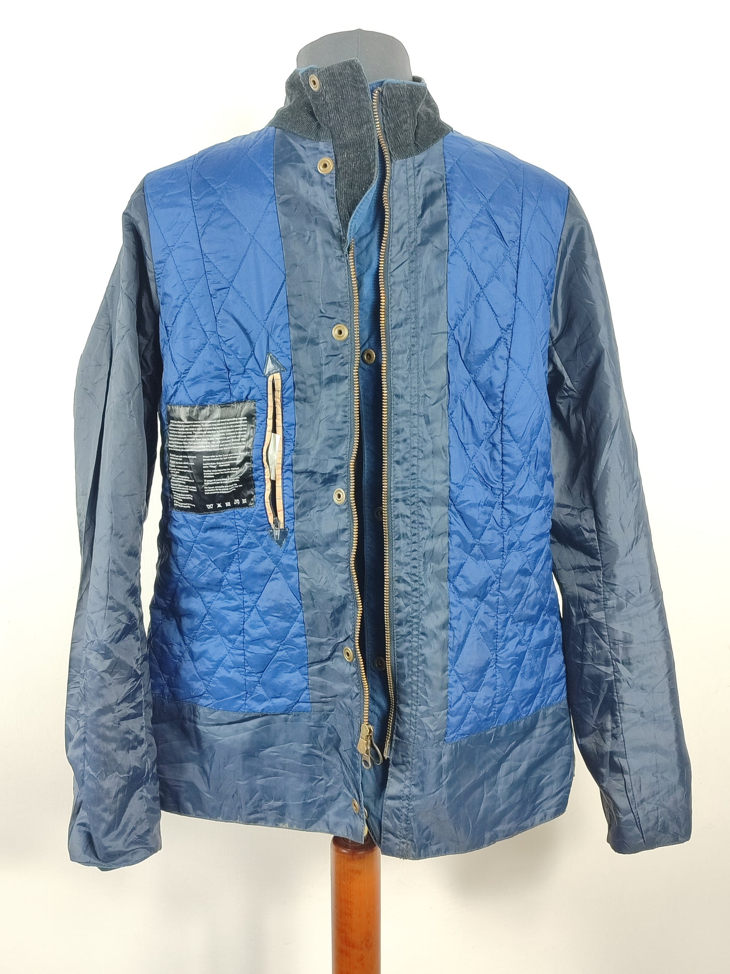 Giacca Barbour Blu Cerata Unisex tg.46 Indigo Winter Ferndown waxed jacket Size UK16