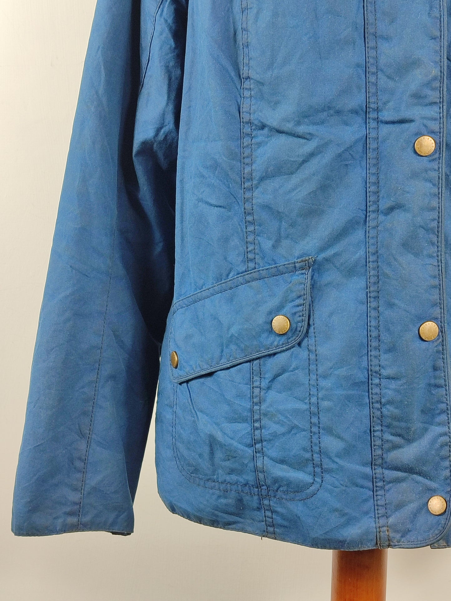 Giacca Barbour Blu Cerata Unisex tg.46 Indigo Winter Ferndown waxed jacket Size UK16