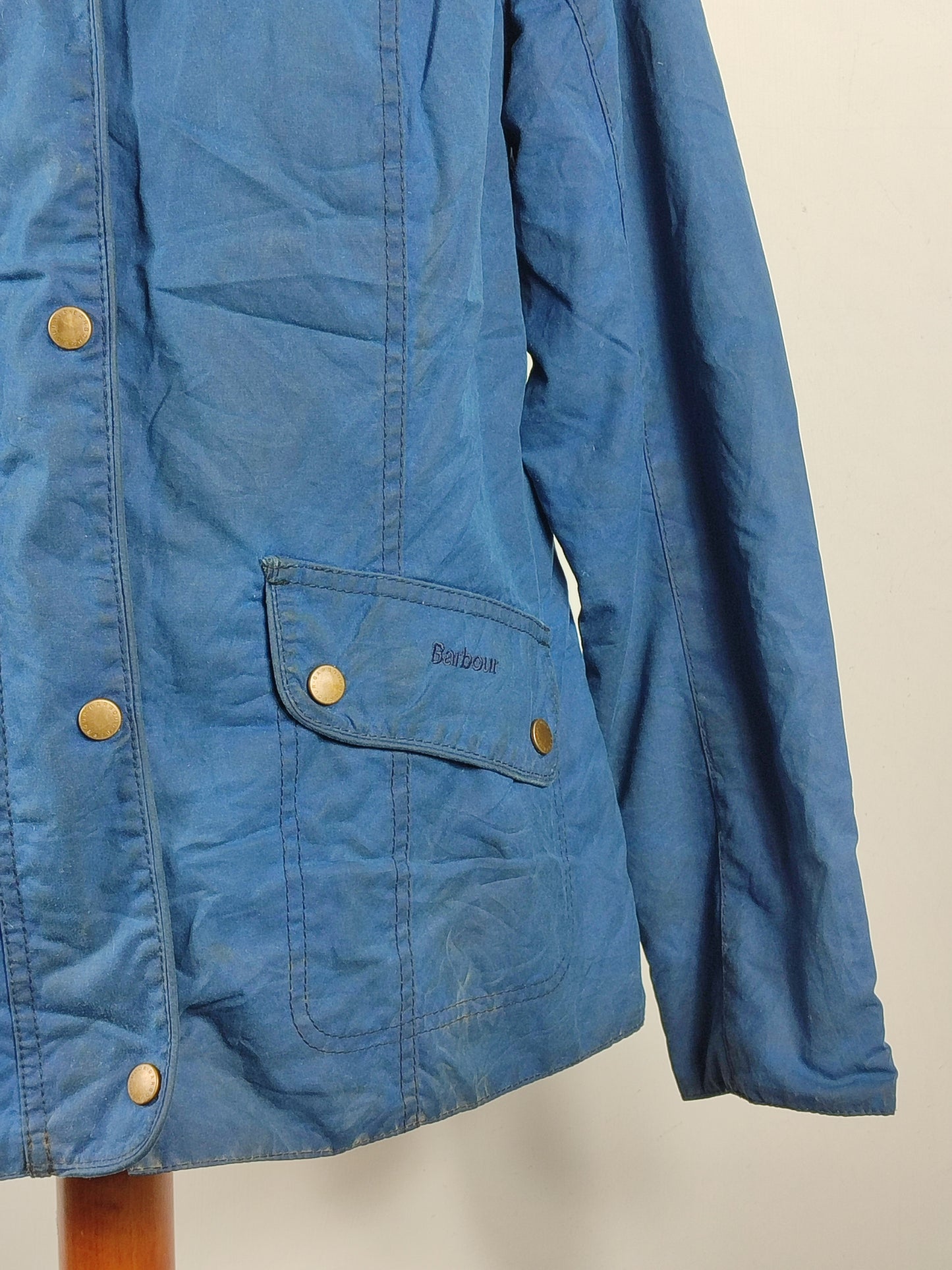 Giacca Barbour Blu Cerata Unisex tg.46 Indigo Winter Ferndown waxed jacket Size UK16
