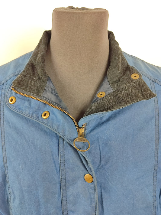 Giacca Barbour Blu Cerata Unisex tg.46 Indigo Winter Ferndown waxed jacket Size UK16