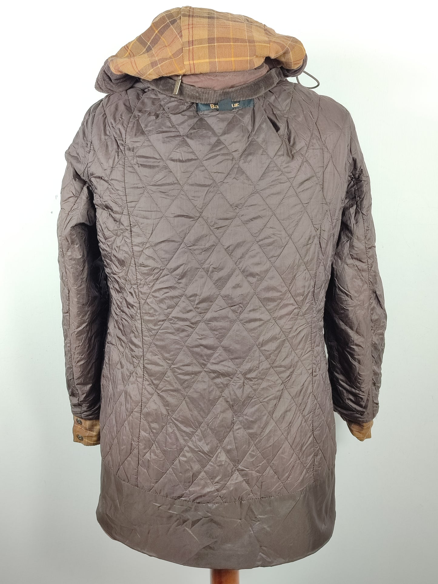 Giacca Barbour cerata marrone Rebel UK16 tg. 44/46 Brown Wax Rebel jacket size uk16