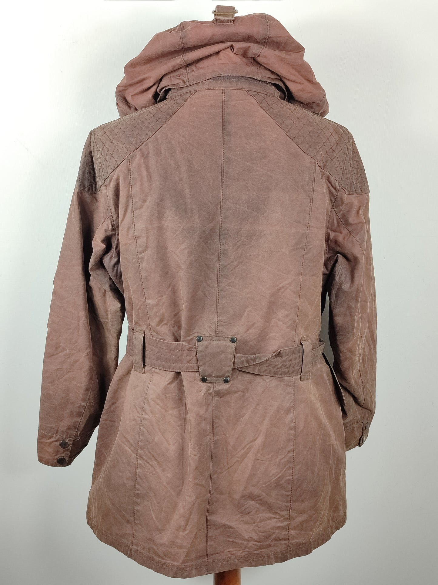 Giacca Barbour cerata marrone Rebel UK16 tg. 44/46 Brown Wax Rebel jacket size uk16