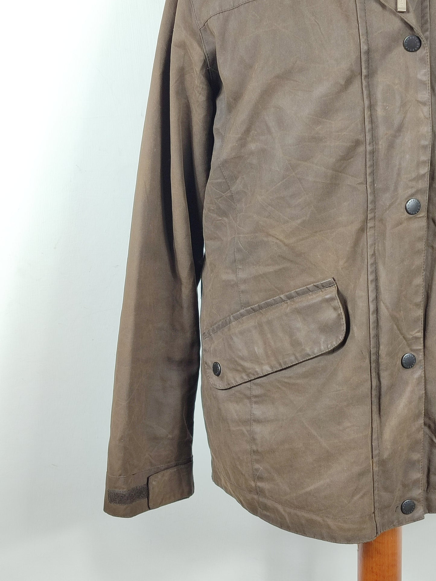 Giacca Barbour verde oliva Fulbourn Short UK16 tg. 44/46 Olive Fulbourn Short jacket size uk16