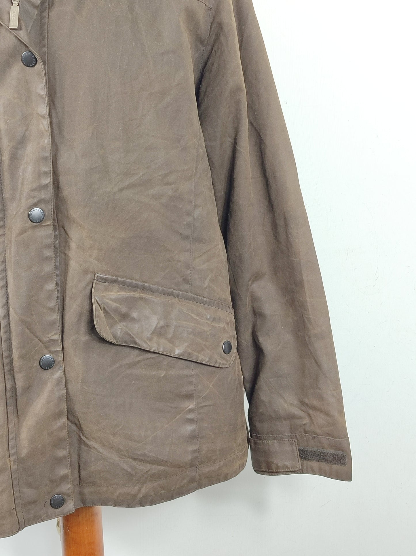 Giacca Barbour verde oliva Fulbourn Short UK16 tg. 44/46 Olive Fulbourn Short jacket size uk16