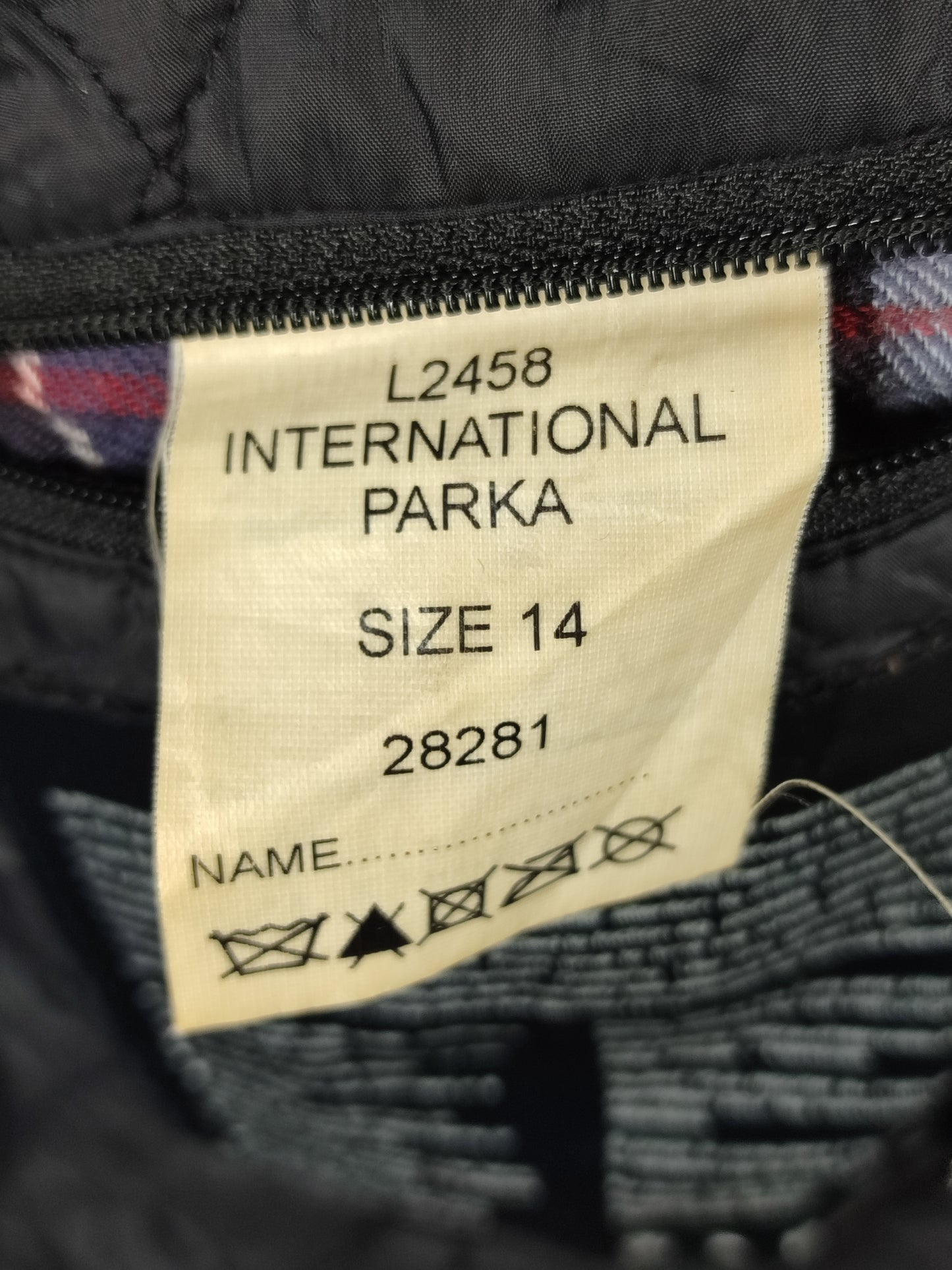 Parka Barbour International da donna cerato nero Uk14 - Lady Waxed Jacket with hood Medium
