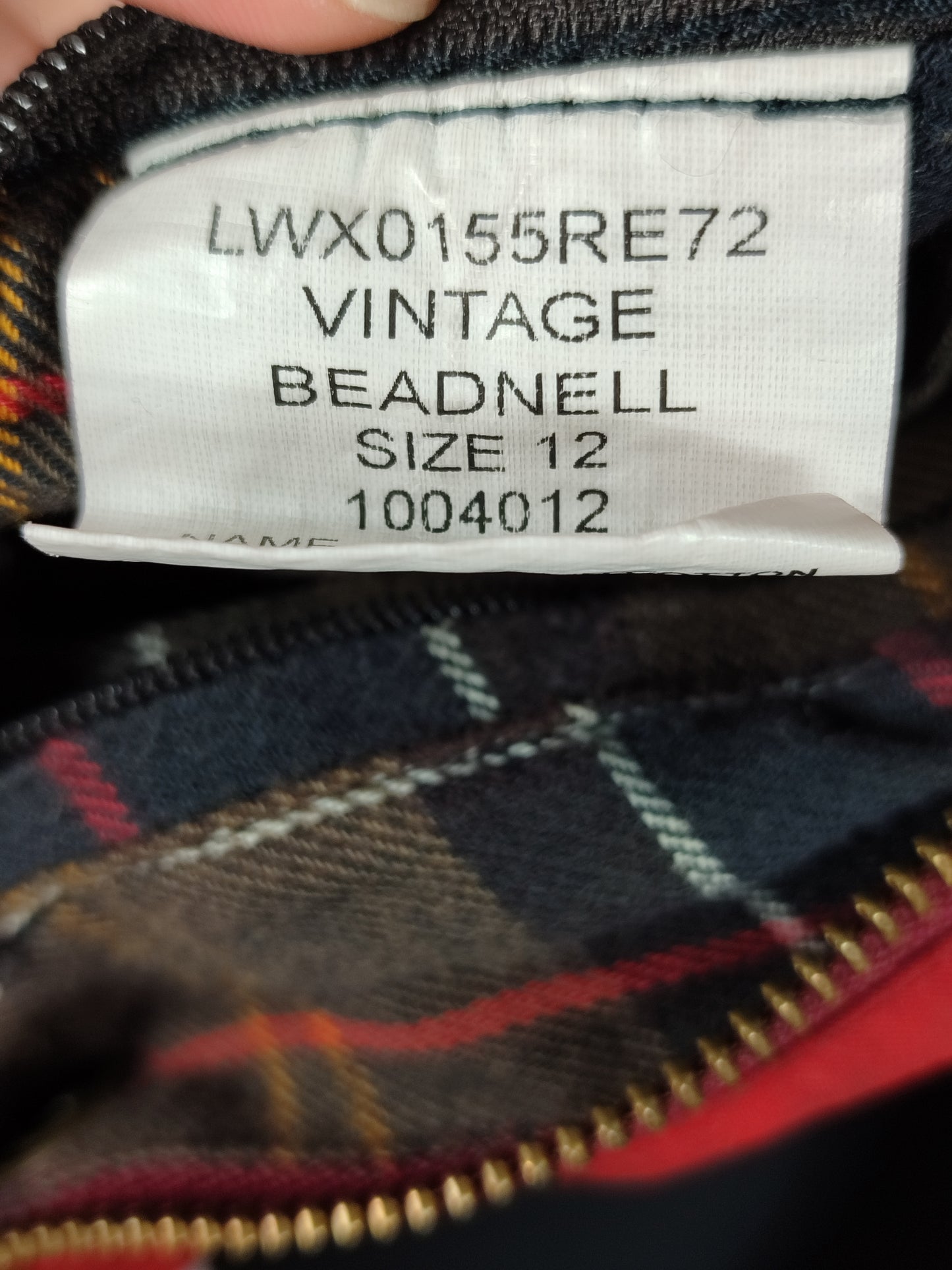 Giacca Barbour donna rosso Vintage Beadnell Uk 12 Medium-Lady Red Vintage Beadnell M