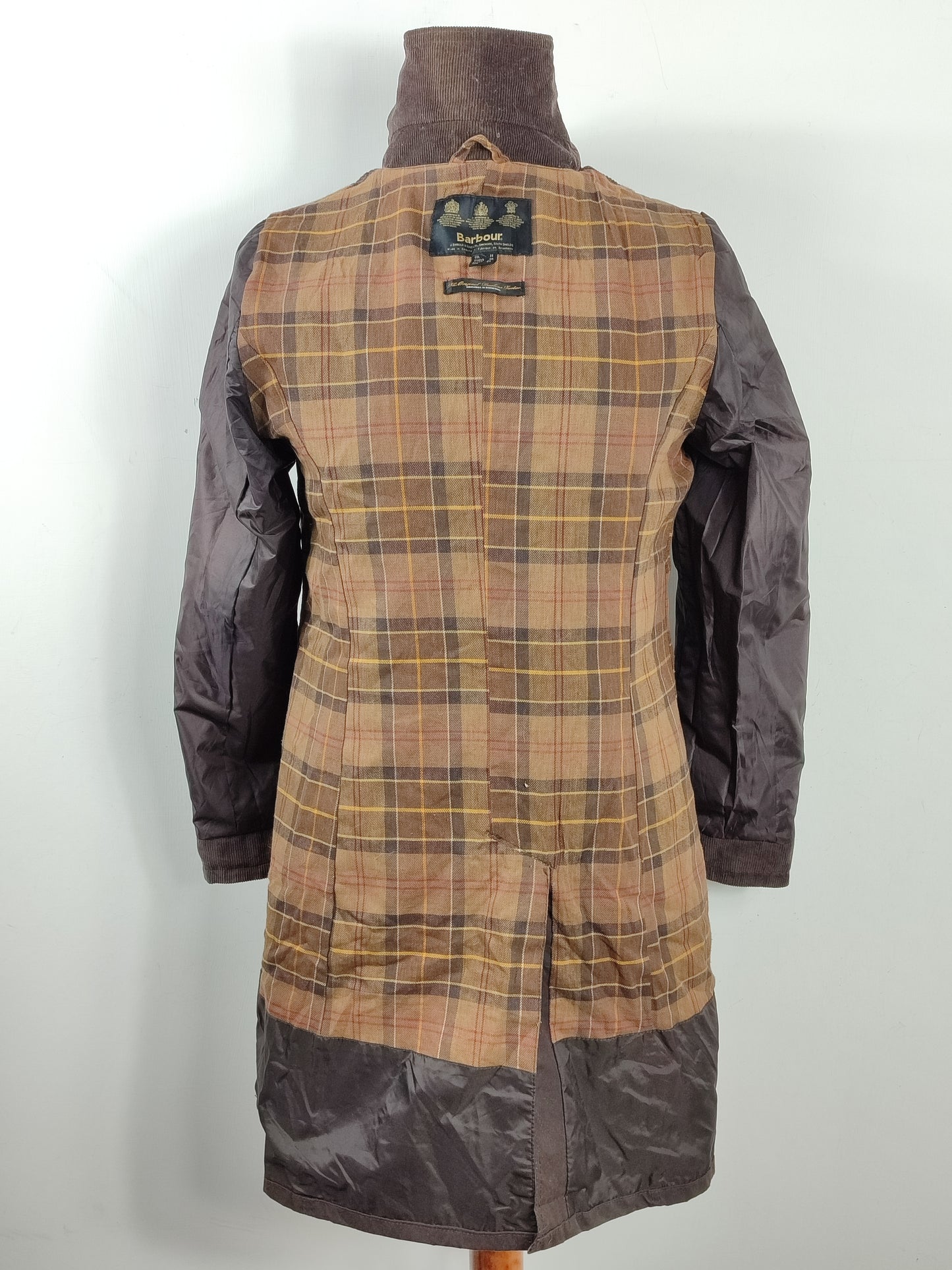 Trench Barbour marrone cerato donna Medium Uk14 - Georgina Wax Trench Jacket brown uk14