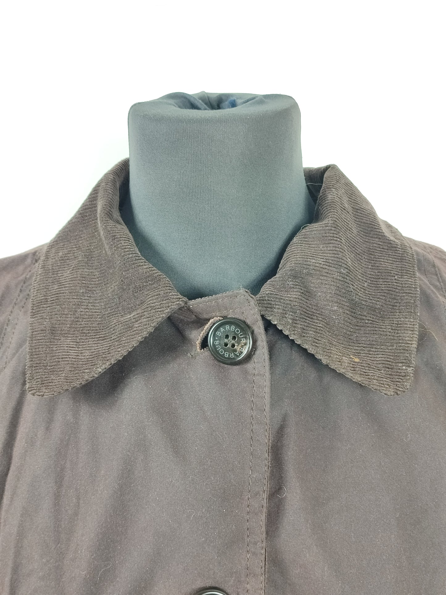 Trench Barbour marrone cerato donna Medium Uk14 - Georgina Wax Trench Jacket brown uk14
