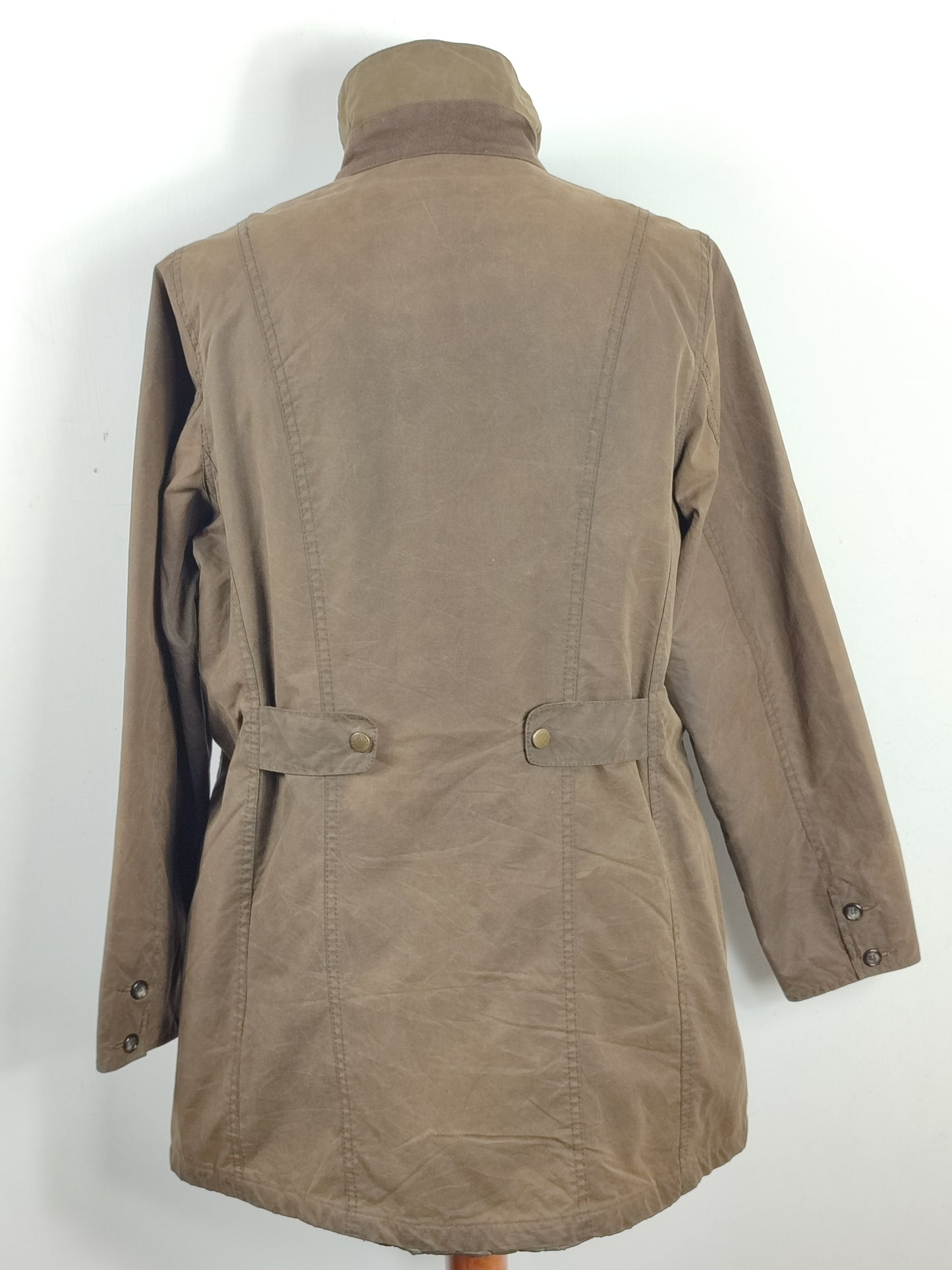 Barbour Giacca da donna Medium Uk14 Tg. 44 Lady Olive Wax Garsdale Jacket Size UK14