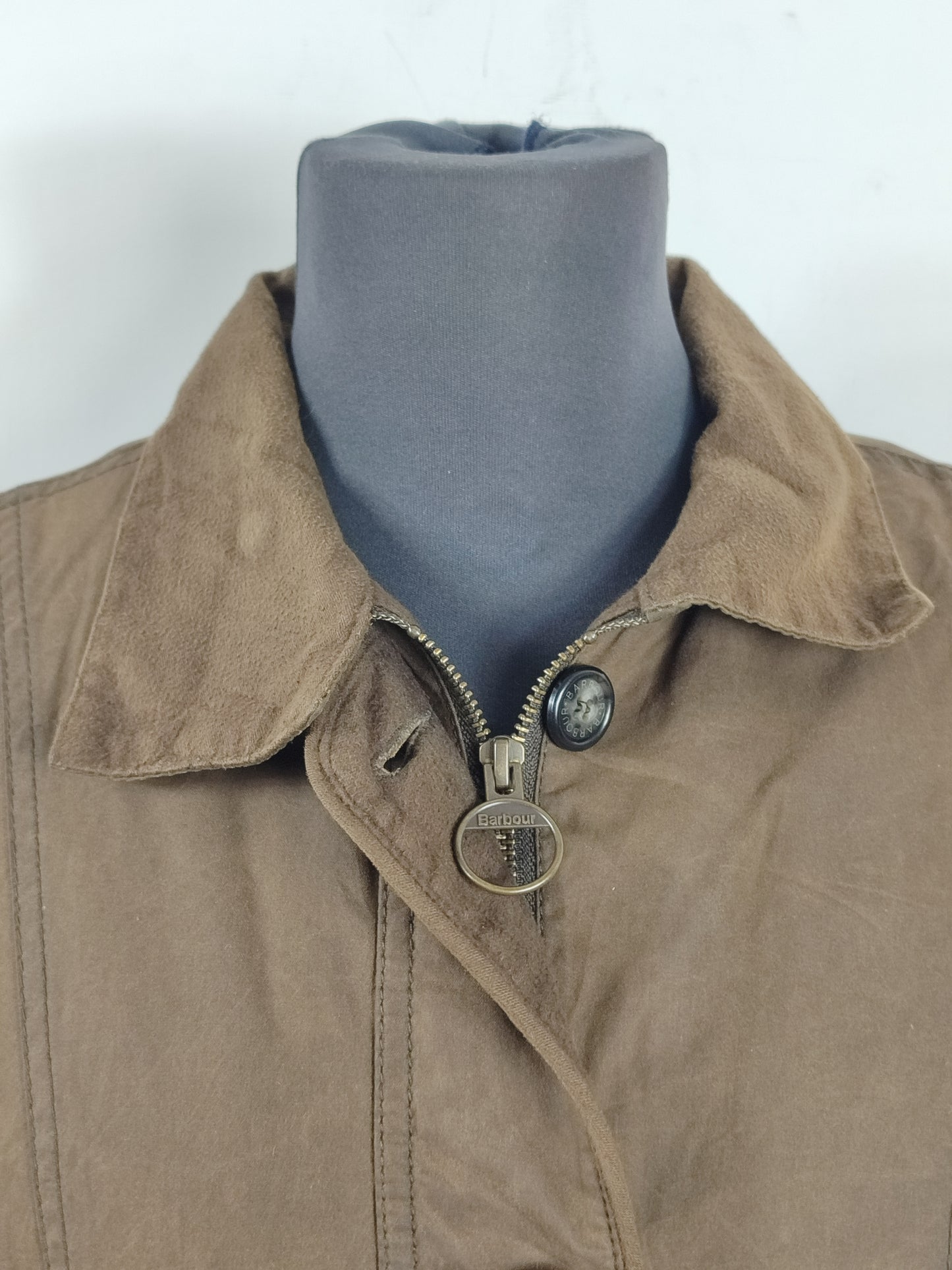 Barbour Giacca da donna Medium Uk14 Tg. 44 Lady Olive Wax Garsdale Jacket Size UK14