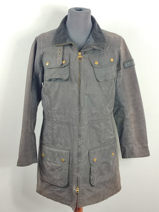 Giacca Barbour International Donna Medium uk14 -Lady International Black jacket size UK14