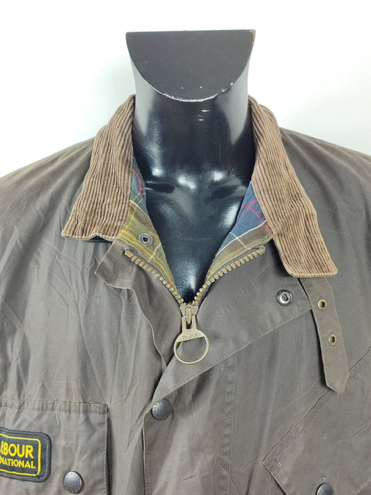 Giacca Barbour International marrone XL- Man Barbour International Duracotton Brown size XL