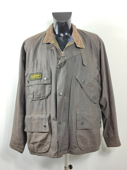 Giacca Barbour International marrone XL- Man Barbour International Duracotton Brown size XL