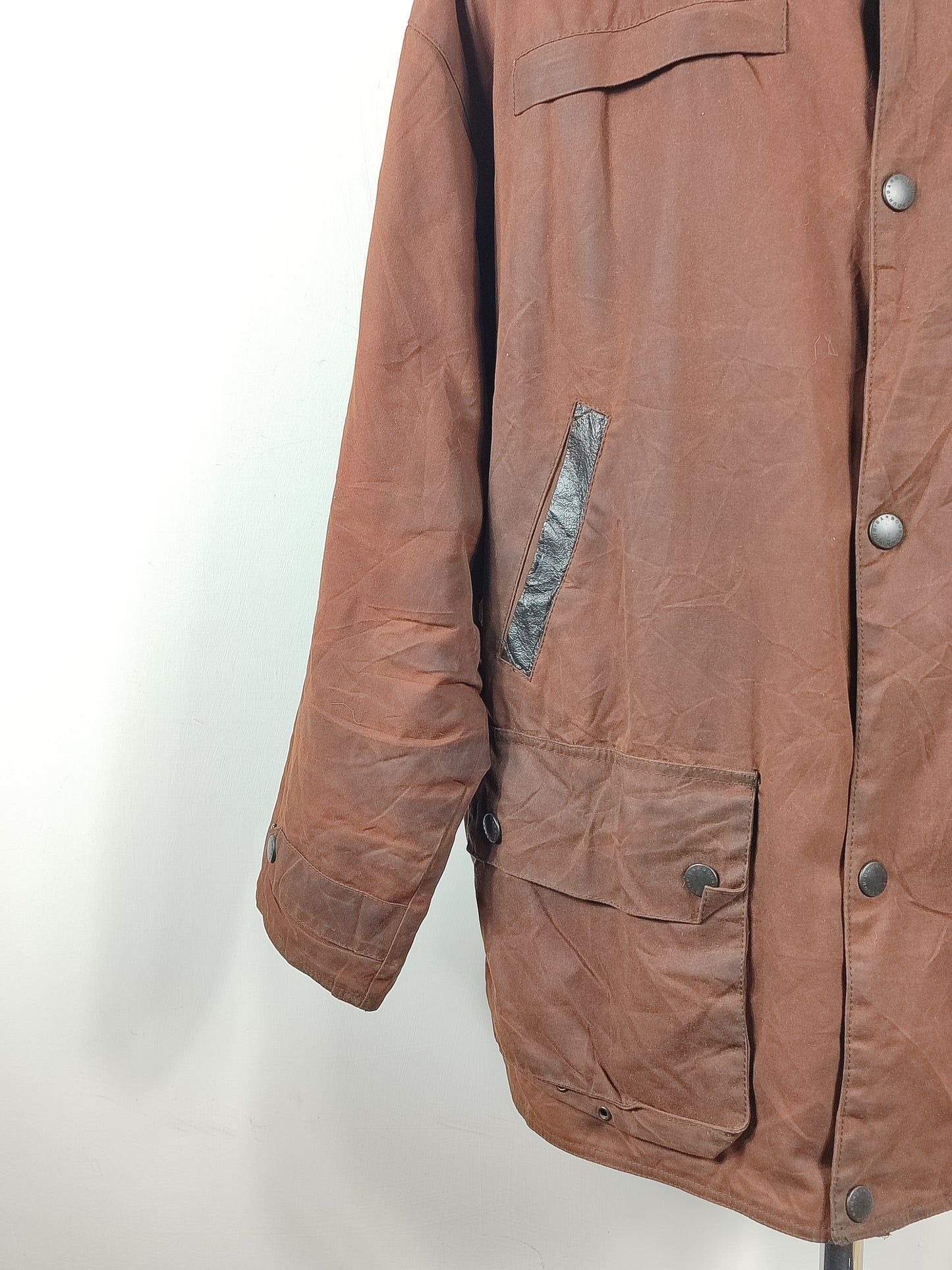 Barbour Giacca Uomo Bushman Marrone XXLarge- Man Wax Brown Bushman Jacket Size XXLarge