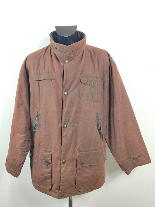 Barbour Giacca Uomo Bushman Marrone XXLarge- Man Wax Brown Bushman Jacket Size XXLarge