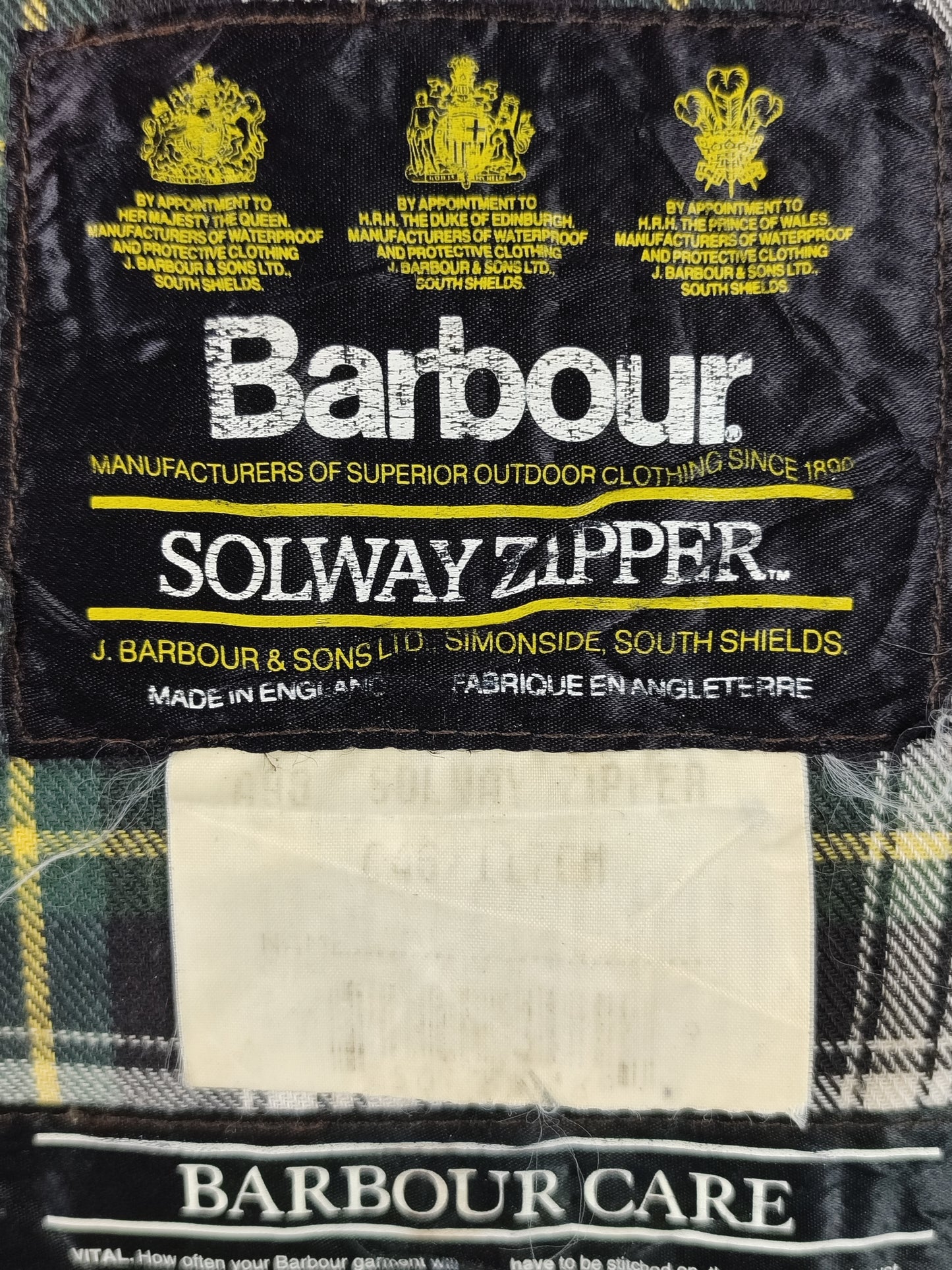 RARO Barbour Solway Zipper Cerato C46/117 cm XLarge- Man Vintage Solway Zipper Jacket XLarge