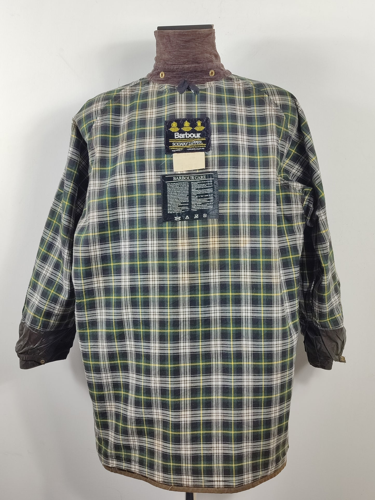 RARO Barbour Solway Zipper Cerato C46/117 cm XLarge- Man Vintage Solway Zipper Jacket XLarge