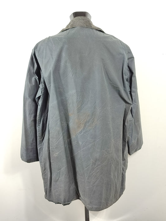 Barbour Giacca Uomo Border blu Vintage C48/122cm Xlarge- Navy wax Vintage Border Coat XL