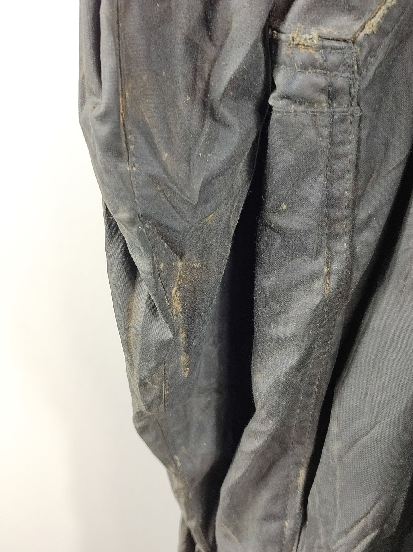 Barbour Giacca Uomo Border blu Vintage C48/122cm Xlarge- Navy wax Vintage Border Coat XL