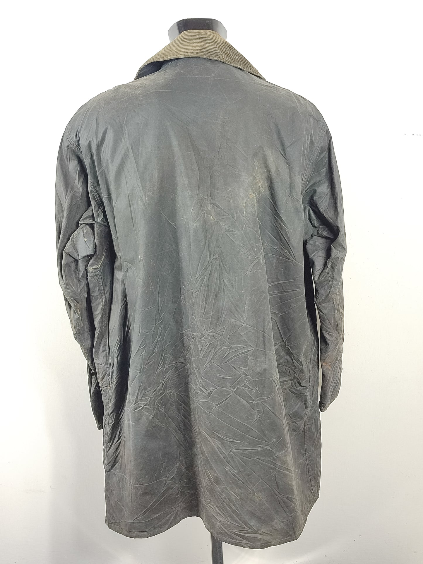 Barbour Giacca Uomo Border blu Vintage C48/122cm Xlarge- Navy wax Vintage Border Coat XL