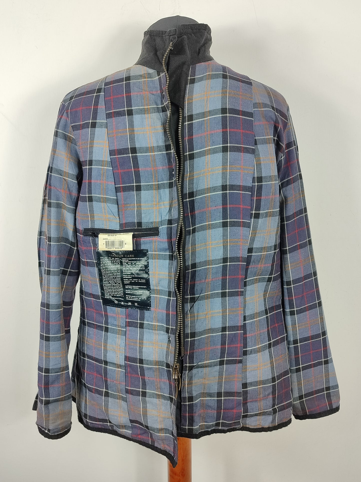 Barbour Giacca corta nera cerata UNISEX Tg. 48 Black Wax Utility Jacket size uk18