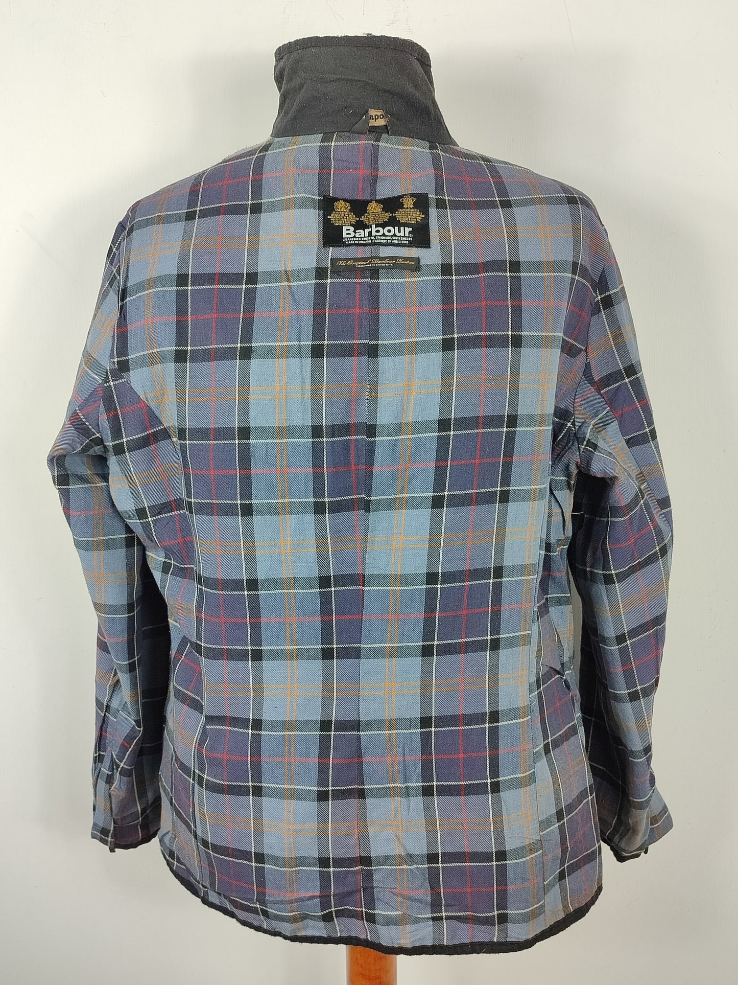 Barbour Giacca corta nera cerata UNISEX Tg. 48 Black Wax Utility Jacket size uk18